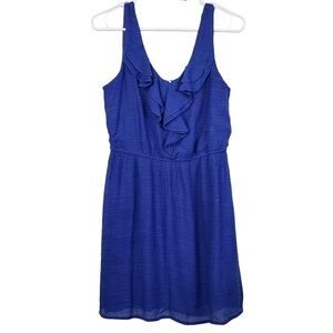 As U Wish royal blue quaze tank mini dress, size Medium